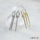 Uチェーンロングピアス ピアス レディース | Growing Rich | 詳細画像1 