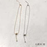 ダブルボールデザイン ネックレス レディース | Growing Rich | 詳細画像1 