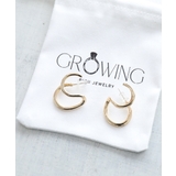 【GROWING RICH】2連フープ風デザインピアス[250107] | Growing Rich | 詳細画像8 