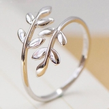 サイズフリー 葉っぱ 指輪 | gulamu jewelry  | 詳細画像1 
