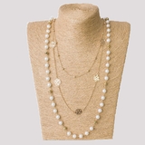 3連パール ローズ ネックレス | gulamu jewelry | 詳細画像6