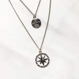 シルバー | 2連 ネックレス クロス | gulamu jewelry 