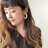 アクリル フープピアス マーブル | gulamu jewelry  | 詳細画像6 