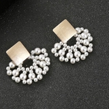 扇パール ピアス スクエア | gulamu jewelry  | 詳細画像6 