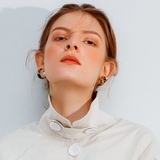 ヒョウ柄 フープ ピアス | gulamu jewelry  | 詳細画像10 