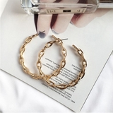 チェーンサークルピアス おしゃれ 大人 | gulamu jewelry | 詳細画像1