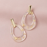 金箔 クリアピアス ドロップ | gulamu jewelry | 詳細画像6