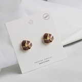 ロージーブラウン | ヴィンテージ エナメル エポキシ | gulamu jewelry