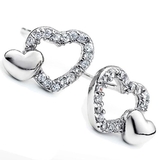 超豪華32粒 オープンハート ピアス | gulamu jewelry  | 詳細画像1 