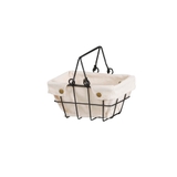 アイボリー | カジュアルテイストなワイヤーバスケット【ワイヤーファブリック バスケット ３Ｓ】 | HABITER