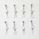 イニシャル バナナバーベル | ピアス専門店HOMESLICEPRODUCTIONS | 詳細画像4 