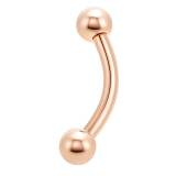 [HSP] ピンクゴールド バナナバーベル14G | ピアス専門店HOMESLICEPRODUCTIONS | 詳細画像5 