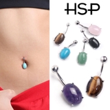 [HSP] ストーン バナナバーベル | ピアス専門店HOMESLICEPRODUCTIONS | 詳細画像1 