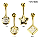 ヘソピアス 14G ゴールドジュエル | ピアス専門店HOMESLICEPRODUCTIONS | 詳細画像2 