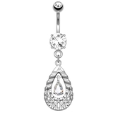 シルバー | 14G ティアドロップ センタージュエル | ピアス専門店HOMESLICEPRODUCTIONS