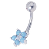 アクア | HSP CZ センターオパール | ピアス専門店HOMESLICEPRODUCTIONS