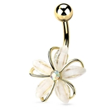 ゴールド | ヘソピアス 14G CZ | ピアス専門店HOMESLICEPRODUCTIONS