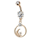 ピンクゴールド | ヘソピアス 14G CZ | ピアス専門店HOMESLICEPRODUCTIONS