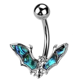 シルバー | ヘソピアス 14G コウモリ | ピアス専門店HOMESLICEPRODUCTIONS