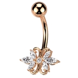 ピンクゴールド | ヘソピアス 14G かわいい | ピアス専門店HOMESLICEPRODUCTIONS