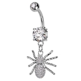 シルバー | ヘソピアス 14G スパイダー | ピアス専門店HOMESLICEPRODUCTIONS