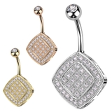 ヘソピアス 14G ダイヤ型 | ピアス専門店HOMESLICEPRODUCTIONS | 詳細画像1 