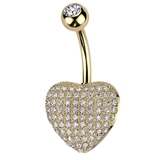 ゴールド | ヘソピアス 14G ハート | ピアス専門店HOMESLICEPRODUCTIONS