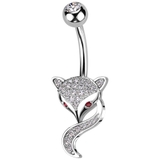 シルバー | ヘソピアス 14G フォックス | ピアス専門店HOMESLICEPRODUCTIONS