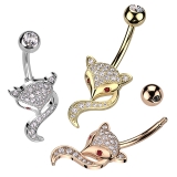 ヘソピアス 14G フォックス | ピアス専門店HOMESLICEPRODUCTIONS | 詳細画像3 