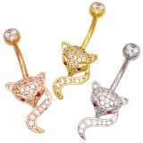 ヘソピアス 14G フォックス | ピアス専門店HOMESLICEPRODUCTIONS | 詳細画像7 