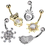 ヘソピアス 14G ジュエル | ピアス専門店HOMESLICEPRODUCTIONS | 詳細画像1 