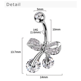 ヘソピアス 14G リボン | ピアス専門店HOMESLICEPRODUCTIONS | 詳細画像13 