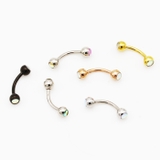 アイブロウ 16G ダブルストーン | ピアス専門店HOMESLICEPRODUCTIONS | 詳細画像6 