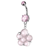 ピンク | ヘソピアス 14G バナナバーベル | ピアス専門店HOMESLICEPRODUCTIONS