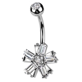 シルバー | ヘソピアス 14G バナナバーベル | ピアス専門店HOMESLICEPRODUCTIONS