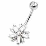 ヘソピアス 14G バナナバーベル | ピアス専門店HOMESLICEPRODUCTIONS | 詳細画像4 