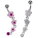 ヘソピアス 14G バナナバーベル | ピアス専門店HOMESLICEPRODUCTIONS | 詳細画像1 