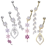 ヘソピアス 14G バナナバーベル | ピアス専門店HOMESLICEPRODUCTIONS | 詳細画像1 