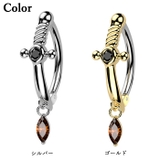 ヘソピアス 14G ダガー | ピアス専門店HOMESLICEPRODUCTIONS | 詳細画像2 