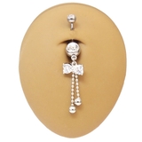CZリボンビーズダングリングバナナバーベル | ピアス専門店HOMESLICEPRODUCTIONS | 詳細画像4 