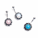 14G フラワーボタン バナナバーベル【 | ピアス専門店HOMESLICEPRODUCTIONS | 詳細画像2 