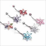 14G ジュエルフラワー バナナバーベル【 | ピアス専門店HOMESLICEPRODUCTIONS | 詳細画像3 