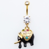 ヘソピアス 14G ゴールドプレート | ピアス専門店HOMESLICEPRODUCTIONS | 詳細画像6