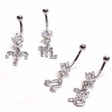 14G 星座 バナナバーベル | ピアス専門店HOMESLICEPRODUCTIONS | 詳細画像1 