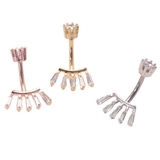 ヘソピアス 14G プリンセスカットファン | ピアス専門店HOMESLICEPRODUCTIONS | 詳細画像1