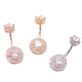 ヘソピアス 14G ダブルティア | ピアス専門店HOMESLICEPRODUCTIONS | 詳細画像1