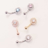 アイブロウ 16G ラウンドジュエル＆オパール | ピアス専門店HOMESLICEPRODUCTIONS | 詳細画像3 