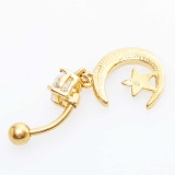 ムーン＆スター バナナバーベル 三日月 | ピアス専門店HOMESLICEPRODUCTIONS | 詳細画像8 