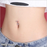 ヘソピアス ダブル6ジュエルフラワー バナナバーベル | ピアス専門店HOMESLICEPRODUCTIONS | 詳細画像5 