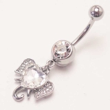ヘソピアス 14G ハートCZ | ピアス専門店HOMESLICEPRODUCTIONS | 詳細画像7